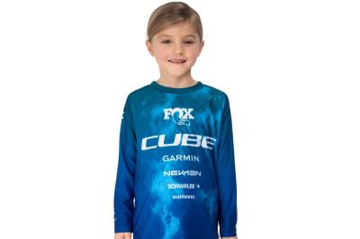 CUBE MTB Trikot ROOKIE X Actionteam langarm Gr&ouml;&szlig;e: XXS (86/92) Produktbild 3