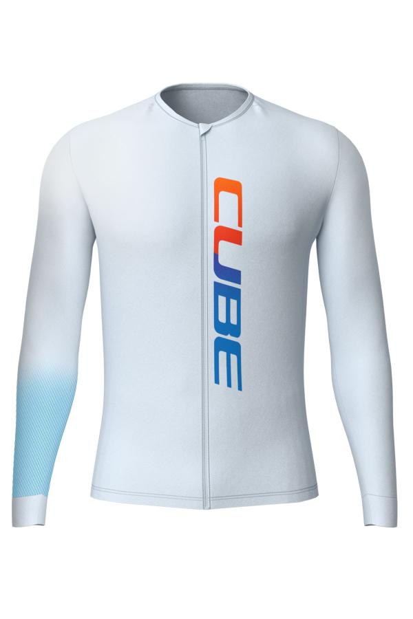 CUBE ROAD/XC UV-Schutz Trikot TEAMLINE langarm Gr&ouml;&szlig;e: XL