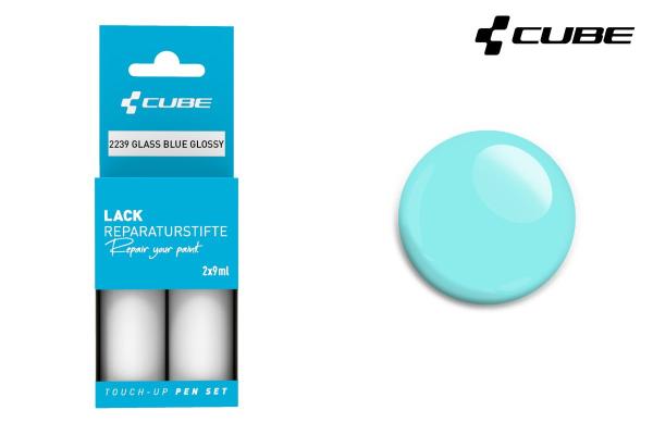 CUBE Lackstift Set GLASS BLUE glossy 2239